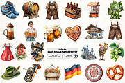 Hand Drawn Oktoberfest Clipart, an Illustration by Pixels.Craft (Thumbnail 1 of 6)