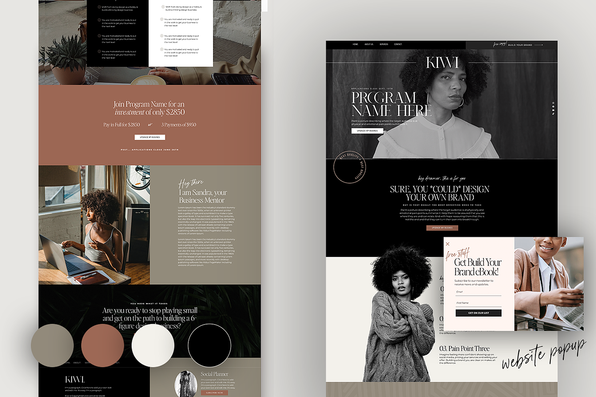 Website for Coaches Wix Template, a Branding & Logo Template by JOA CREATIVE LAB (Photo 2 of 3)
