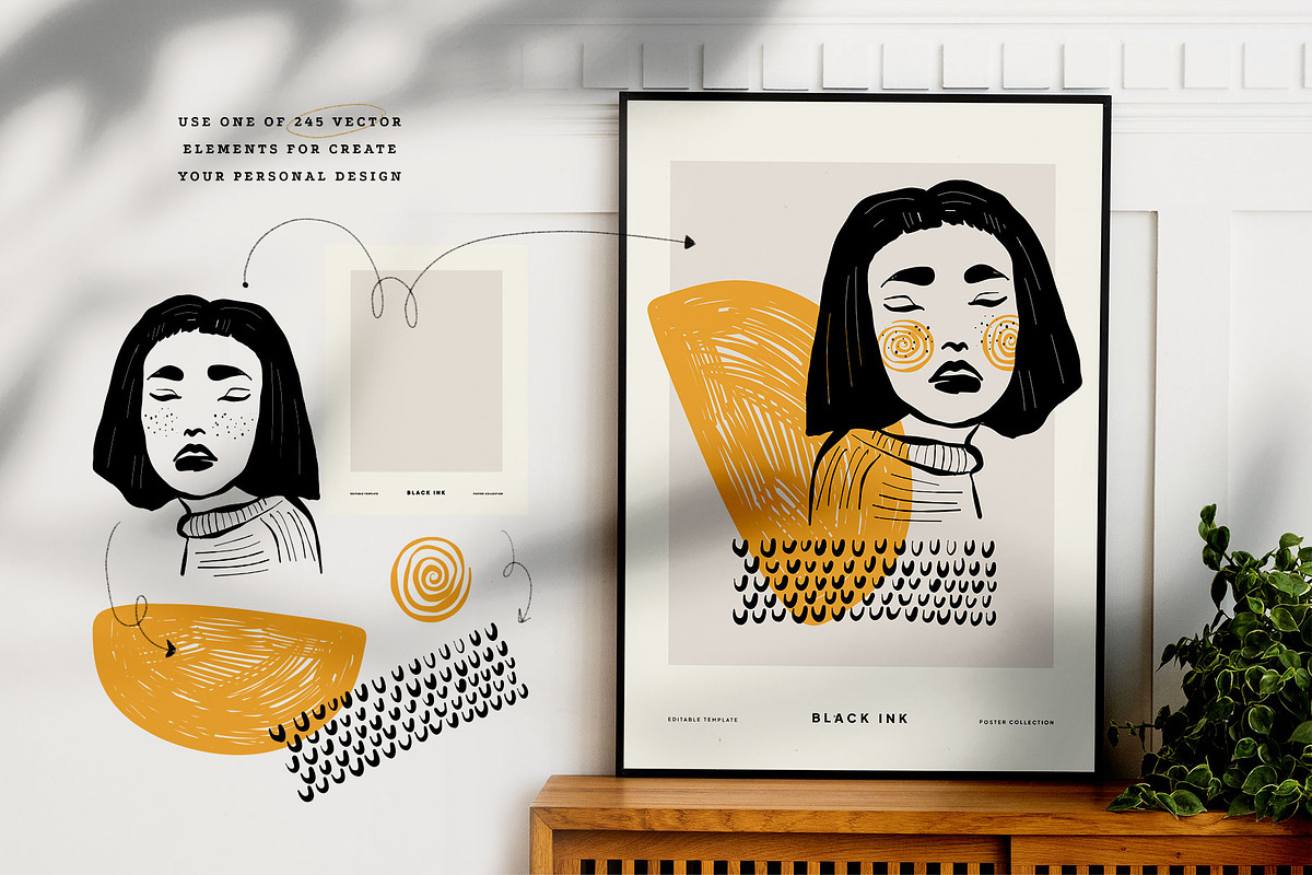 Black Ink | Creator Kit, a Background Graphic by KetteCreate (Photo 3 of 22)