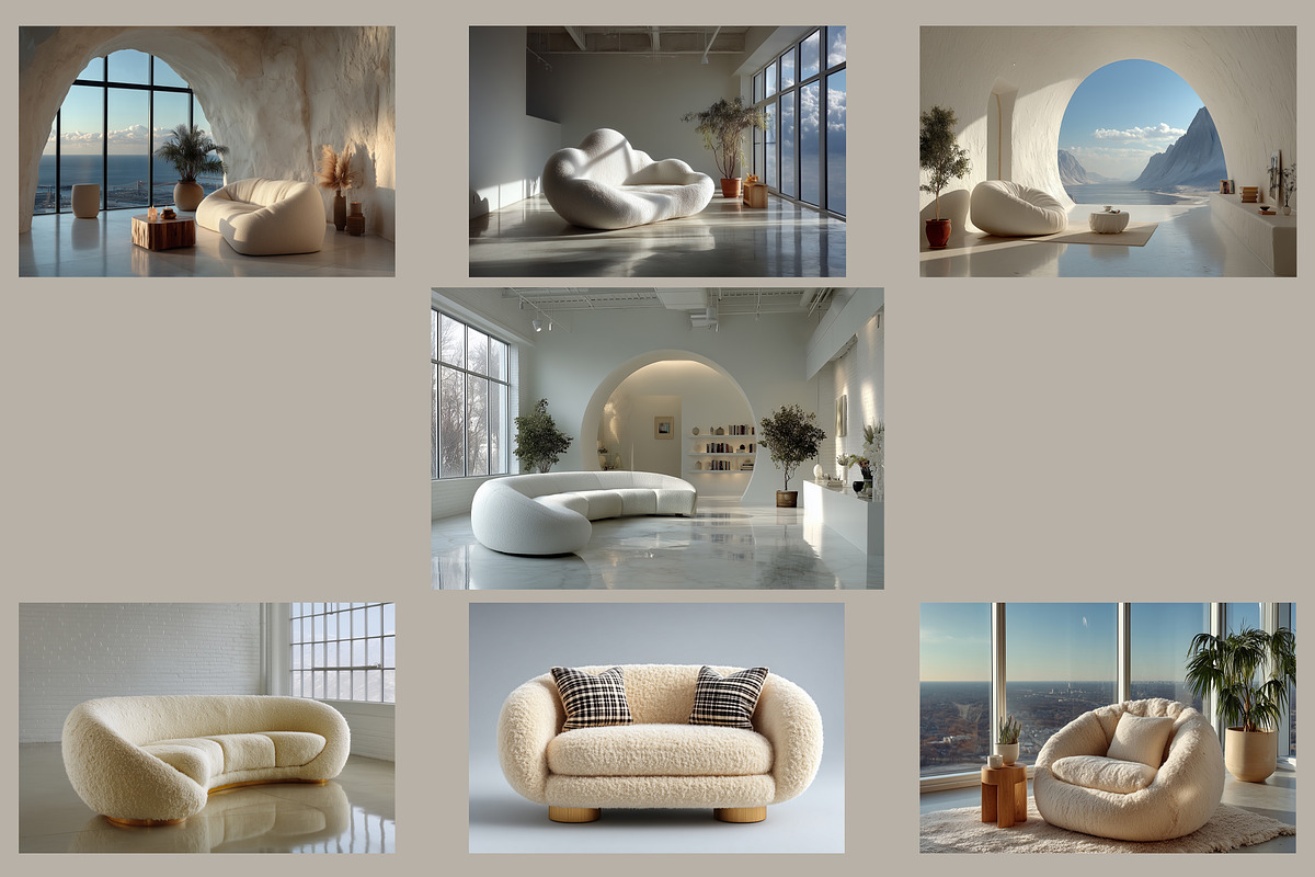 Tailored Fabric Sofa Mockups, a Household Mockup by Vika_Softlife (Photo 9 of 9)