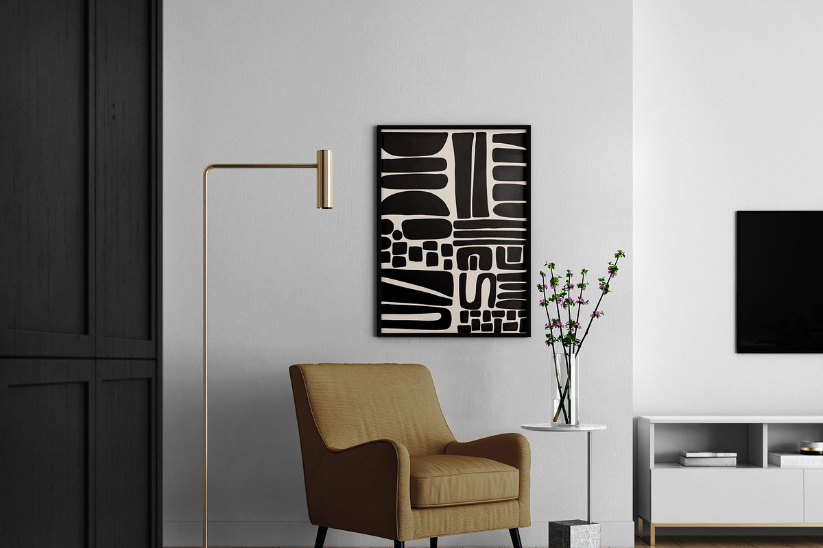 Modern Minimalsit Abstract Wall Art, a Decorative Illustration by Doodledreamin (Photo 4 of 11)