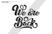 We Are Back lettering, an Object Graphic by GarryKillian (Thumbnail 2 of 9)