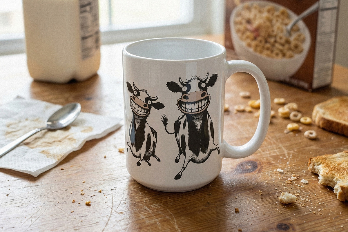 Grinning Cow PNG, Funny Cartoon Cow, an Illustration by SharpMarketplace (Photo 6 of 9)