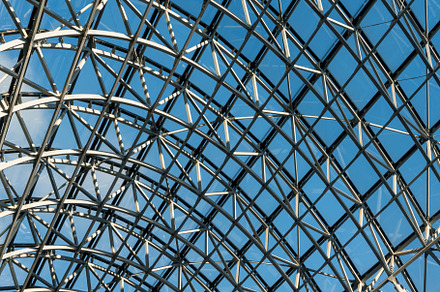 Structure of metal steel roof featuring roof, steel, and construction, an Architecture Photo by Casanowe-studio