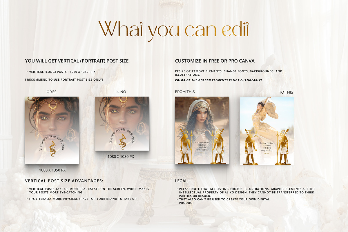 Instagram Post Template | Egyptian, a Social Media Template by Under My Cozy Roof (Photo 7 of 8)