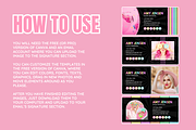 Pastel Neon Email Signature, an Email Template by SunshineStudioBoutique (Thumbnail 3 of 8)