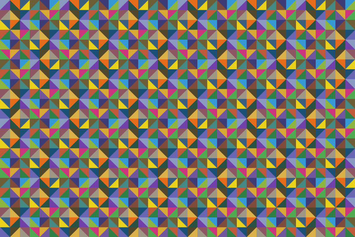 Vibrant Geometric Pinwheel Pattern, a Pattern Graphic by Mightyfire