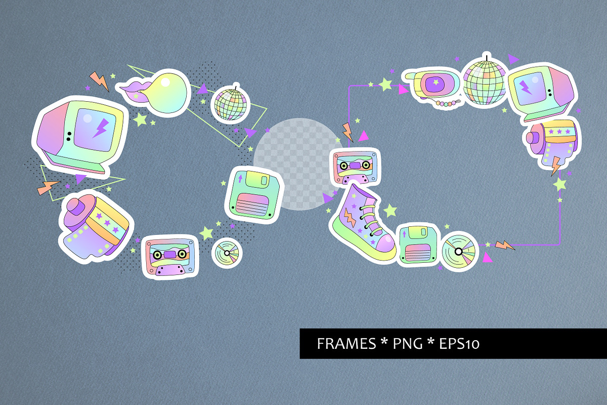 Retro vibes cliparts, vector., an Object Graphic by VaraNa Art (Photo 7 of 11)
