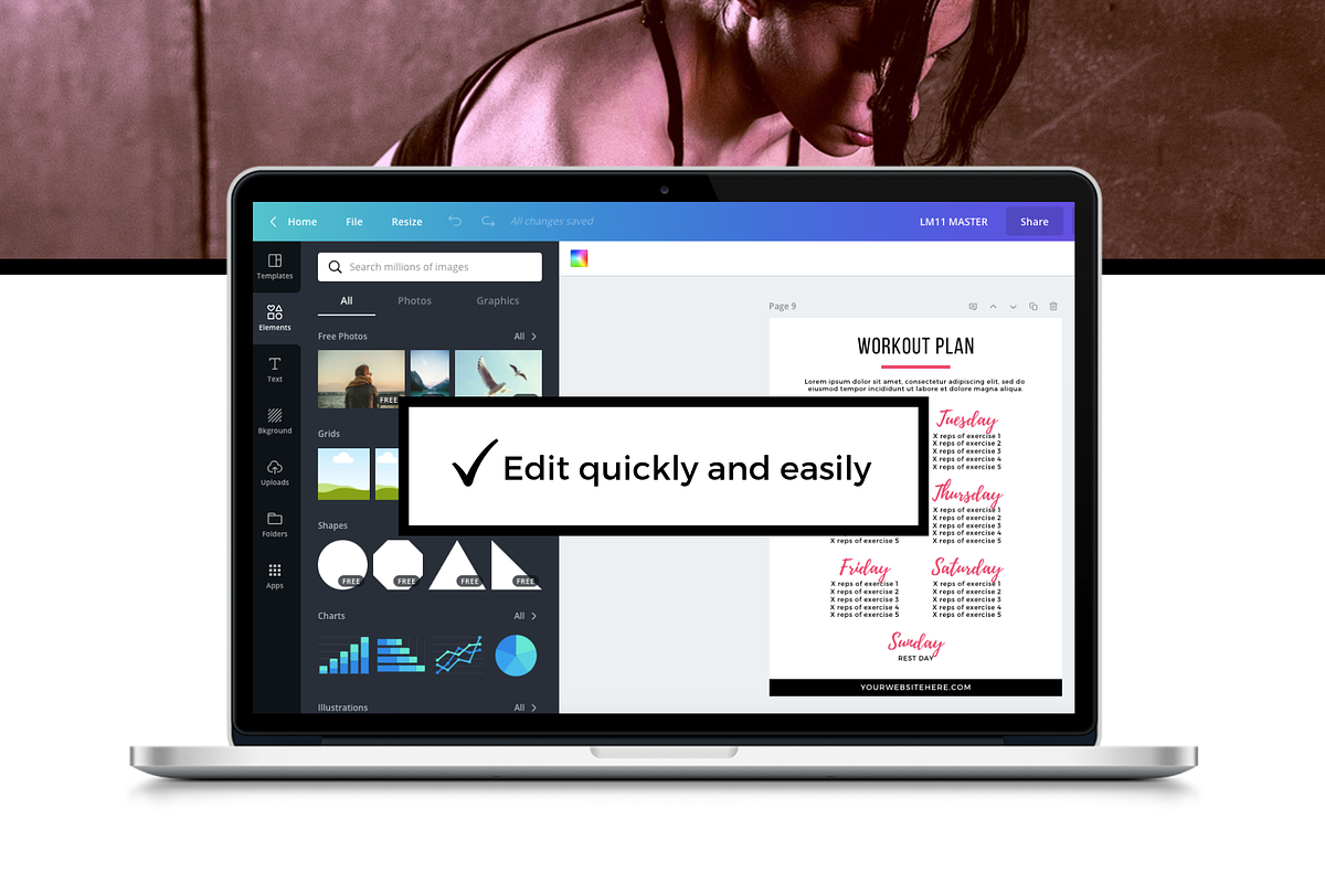 Health & Fitness Lead Magnet, a Magazine Template by ProductiveandFree (Photo 8 of 9)