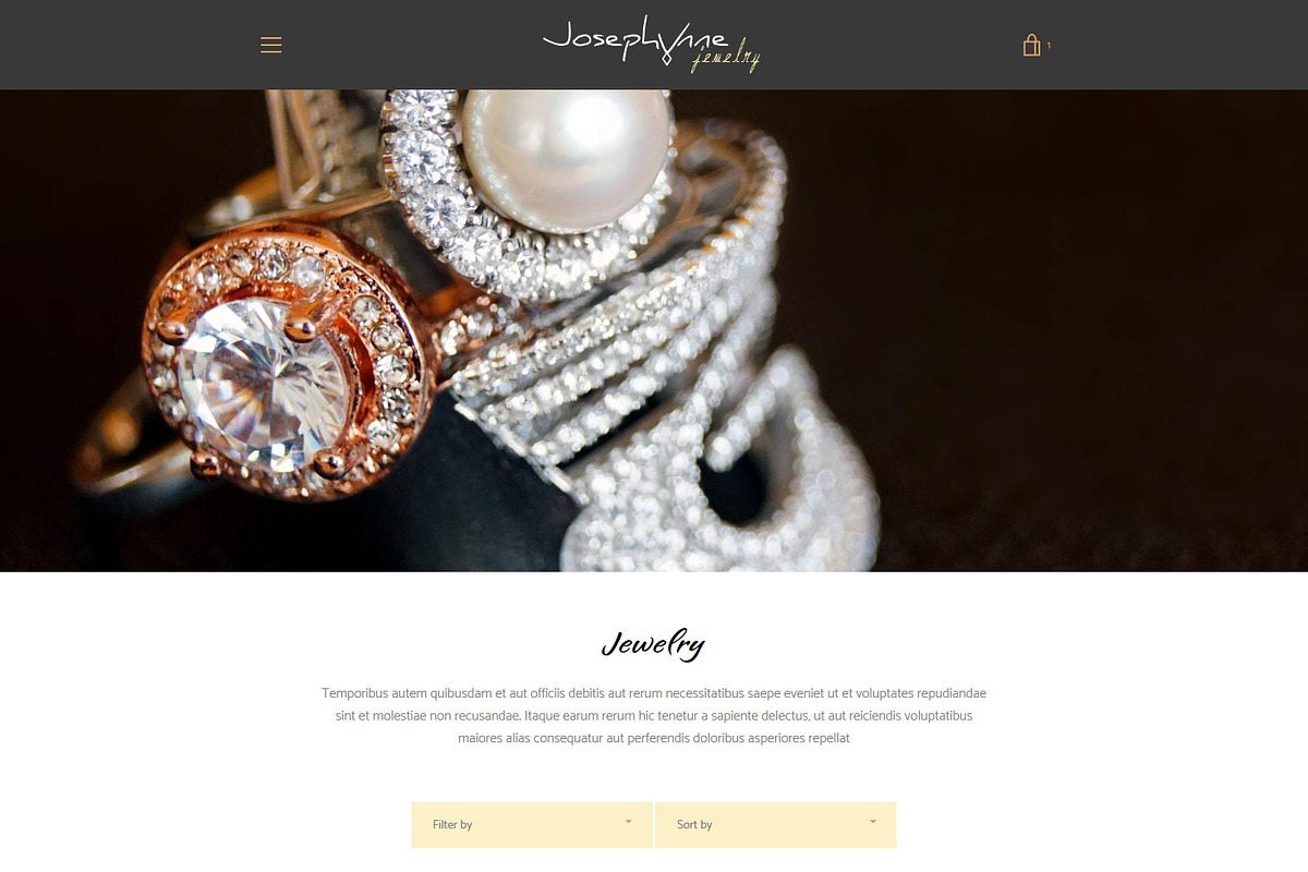 Josephynne Jewelry - Shopify Theme, a Shopify Template by inSTUDIO43 (Photo 3 of 10)