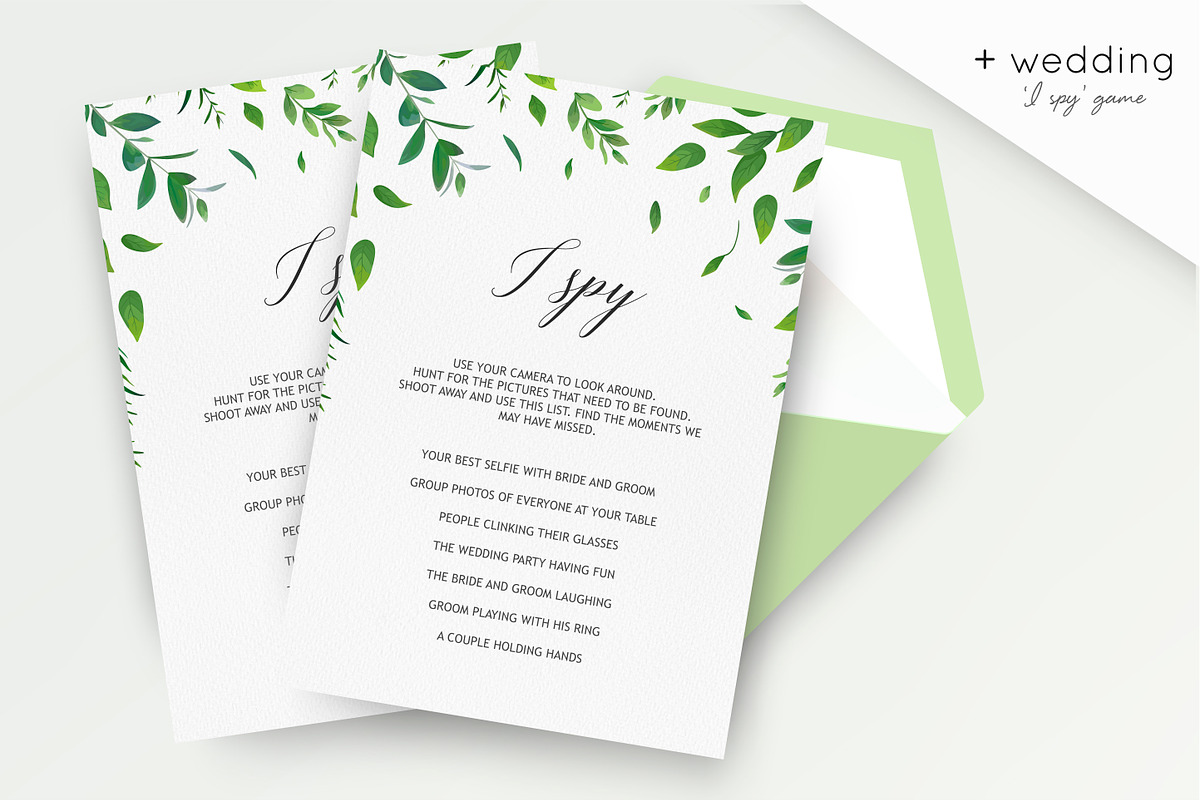Wedding collection - Greenery, an Invitation Template by Alewiena (Photo 4 of 4)
