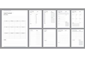 Planner Page Templates, Daily Diary