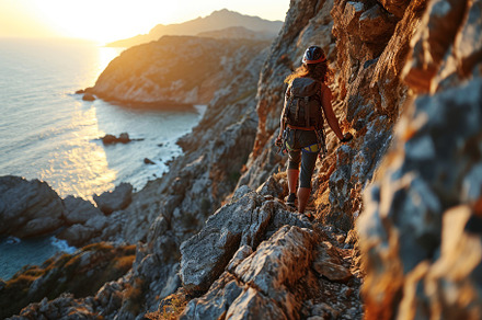 climber in the mountains, a Photo by Pictures for you!!!!!!!!!