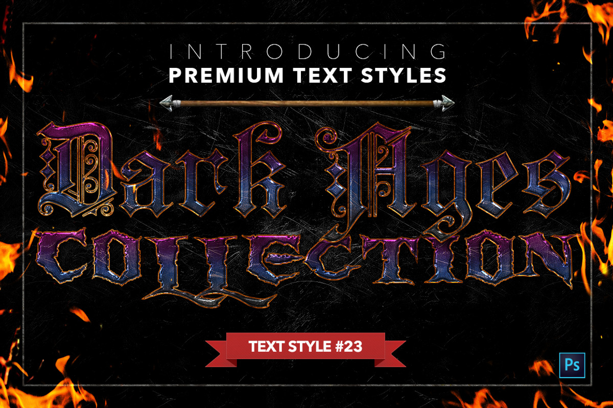 Dark Ages #2 - Text Styles, a Layer Style Add-On by Jonas Stensgaard (Photo 24 of 28)