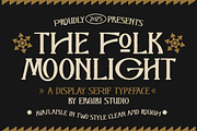 The Folk Moonlight - Display Serif, a Serif Font by ErgibiStudio (Thumbnail 1 of 10)