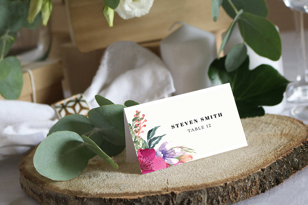 Canva Escort Card Template, an Invitation Template by ShineOnWedding (Photo 3 of 12)
