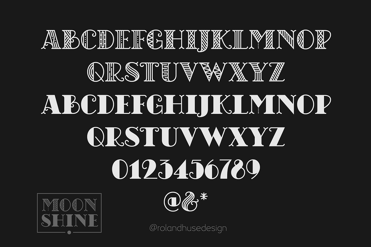 Chicago Moonshine Art Deco Serif preview 3