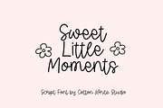 Sweet Little Moments, a Script Font by Sofia Skoog (Thumbnail 1 of 10)
