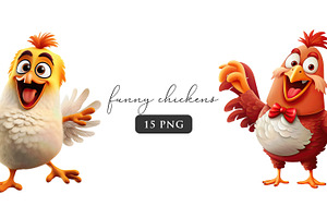 Funny Chicken Clipart