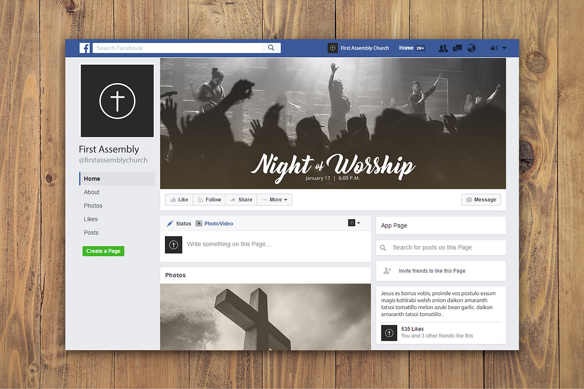 Night of Worship Print & Social Pack, a Card Template by Tyler Sanguinette (Photo 4 of 4)
