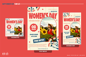 Happy Women's Day Template, a Print Template by NOX Labs