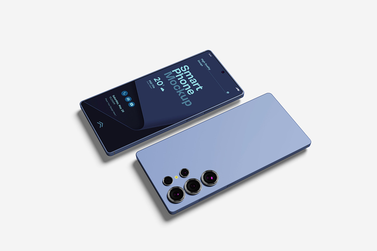 Smartphone Mockup Set for App and UI, a Product Mockup by bimockup (Photo 3 of 6)