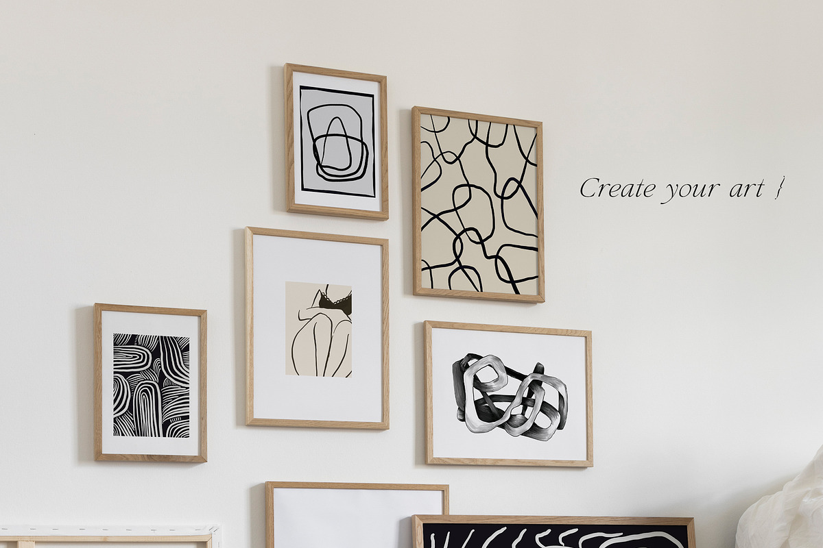 GALLERY WALL Modern Posters, a Decorative Illustration by Lana Elanor (Photo 7 of 13)