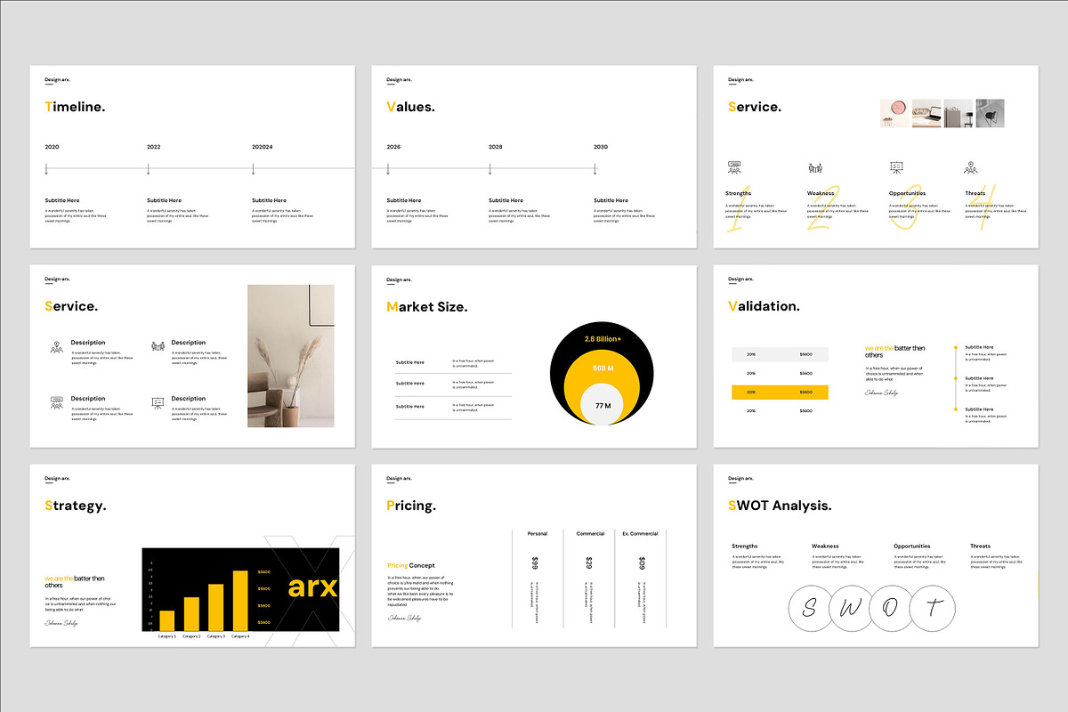 Studio Minimal Presentation Template, a Presentation Template by Graphpexel (Photo 7 of 11)