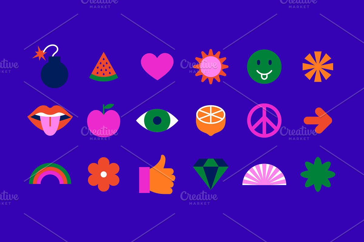 Vector stickers, an Object Graphic by venimo (Photo 4 of 7)