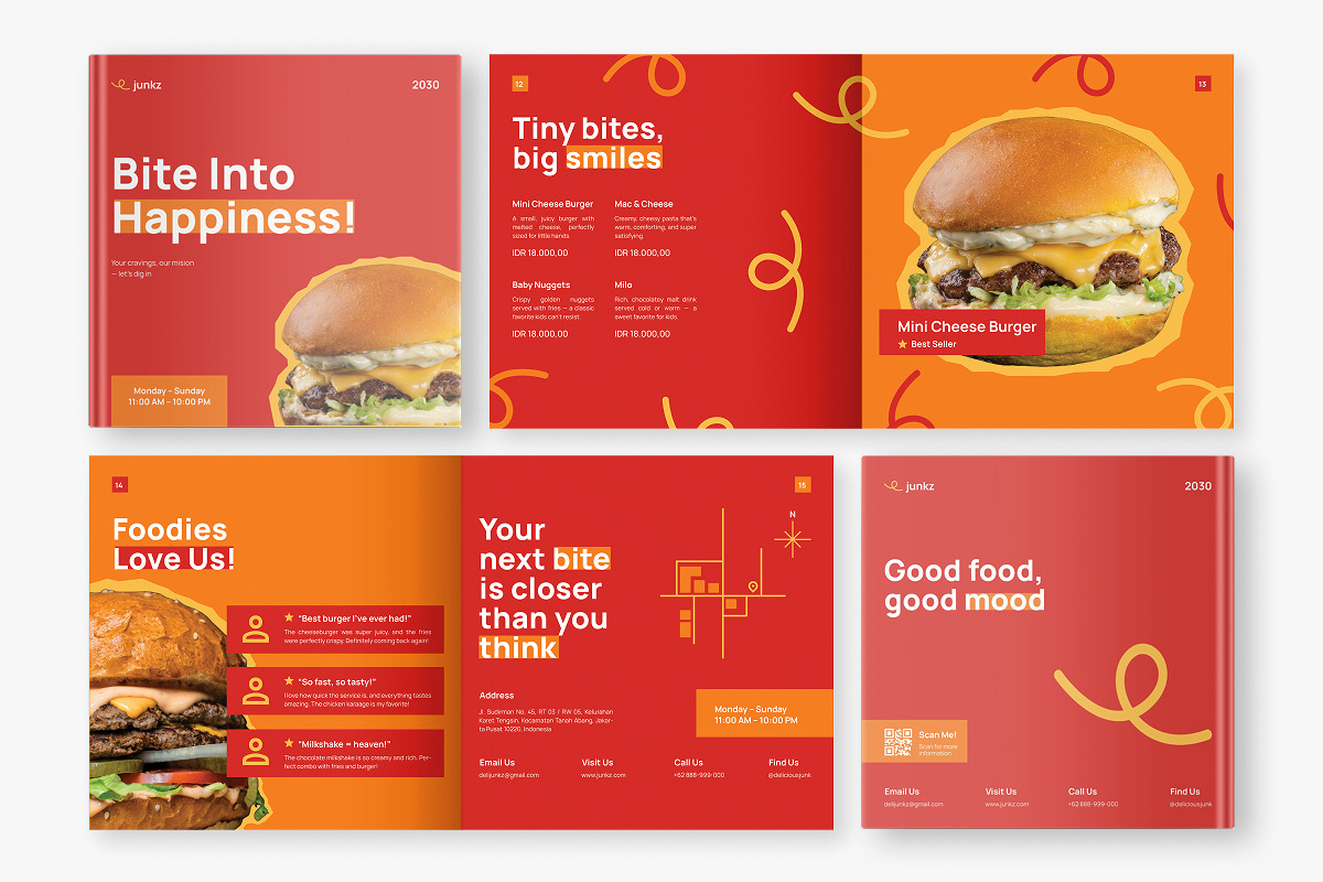 Square Restaurant Menu Brochure V1, a Brochure Template by productype1 (Photo 5 of 6)
