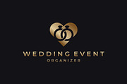 Wedding Rings Love Gold Logo, a Branding & Logo Template by ika trisiana (Thumbnail 1 of 2)