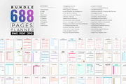 Printable Planner Bundle, a Print Template by Snapybiz (Thumbnail 1 of 2)