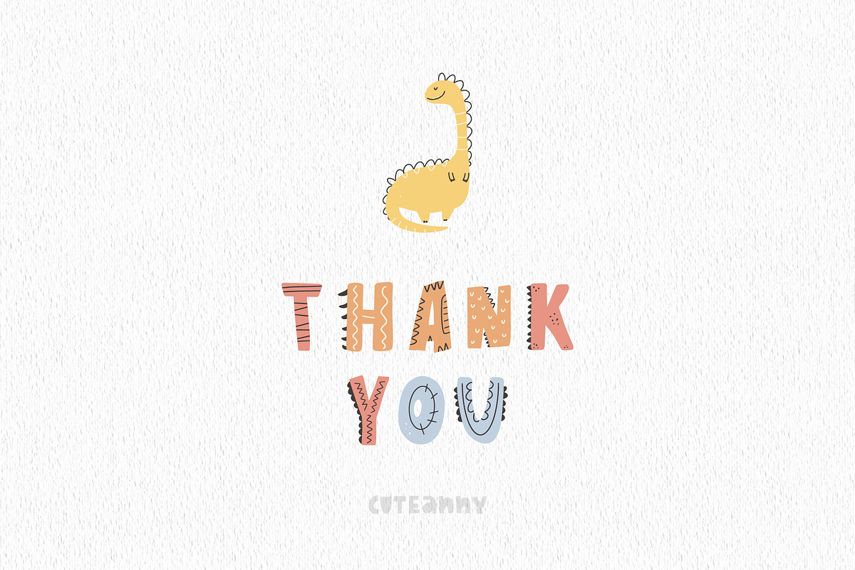 Cute Dinosaur clipart & ABC, an Object Graphic by Cuteanny Design (Photo 5 of 5)