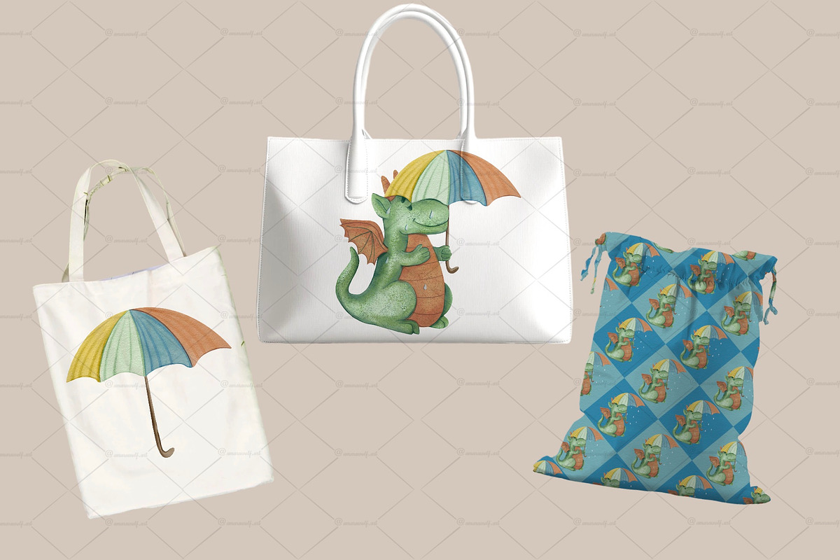 Seasonal Watercolor Dragon Clipart, an Illustration by Amarawolf's Art (Photo 18 of 19)
