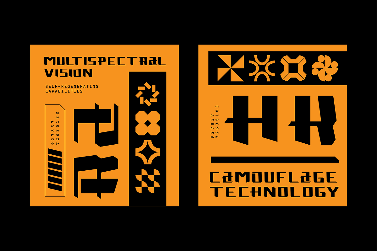 VB Fairock - Futuristic Display Font, a Sans Serif Font by VALIANTBROTHA (Photo 8 of 11)