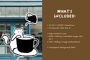 The Cat and Coffee Signature, a Food Illustration by The Journey Atelier (Thumbnail 2 of 15)