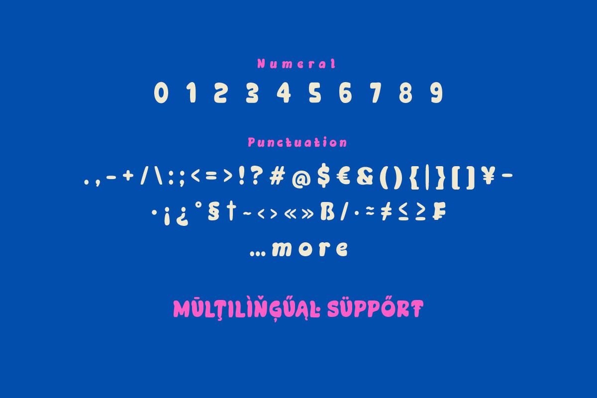 Honera - Bubble Display Font, a Handwritten Font by twinstd (Photo 10 of 10)