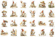 Whimsical Enjoy Beach Gnome Clipart, a Seasonal Illustration by designcity5 (Thumbnail 2 of 5)