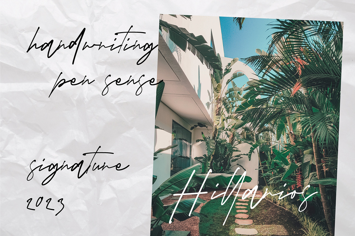 Hillarios, a Script Font by Pustudio (Photo 4 of 7)