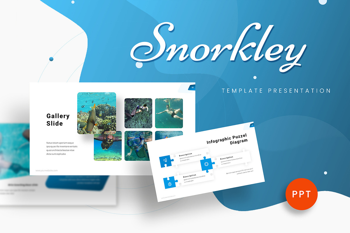 Snorkley - Diving Powerpoint, a Presentation Template by Jegtheme (Photo 1 of 4)