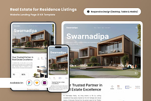 Swarnadipa - Property Listing UI Kit, a Landing Page Template by productype1