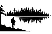 Nature Landscape Silhouette Vector B, an Illustration by Designer_Momina (Thumbnail 22 of 51)