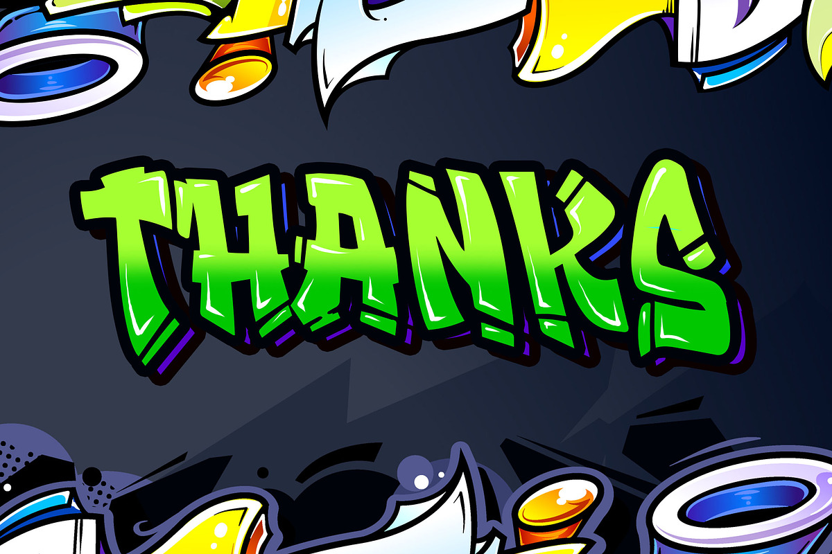 Streamzy Graffiti Font- INTRO SALE preview 6