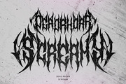 Monkey Rhumble | Metal Font, a Blackletter Font by WingBuk (Thumbnail 7 of 12)
