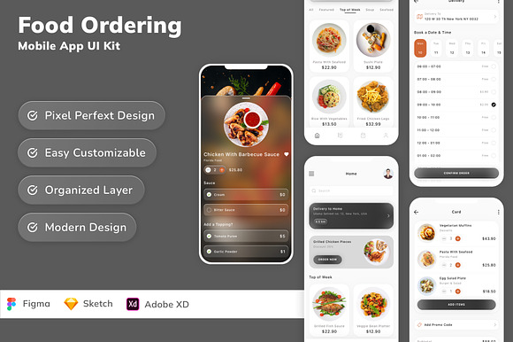 Food Ordering Mobile App Ui Kit