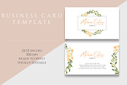 Floral Business Card Template, a Business Card Template by Bumblebee (Thumbnail 2 of 2)