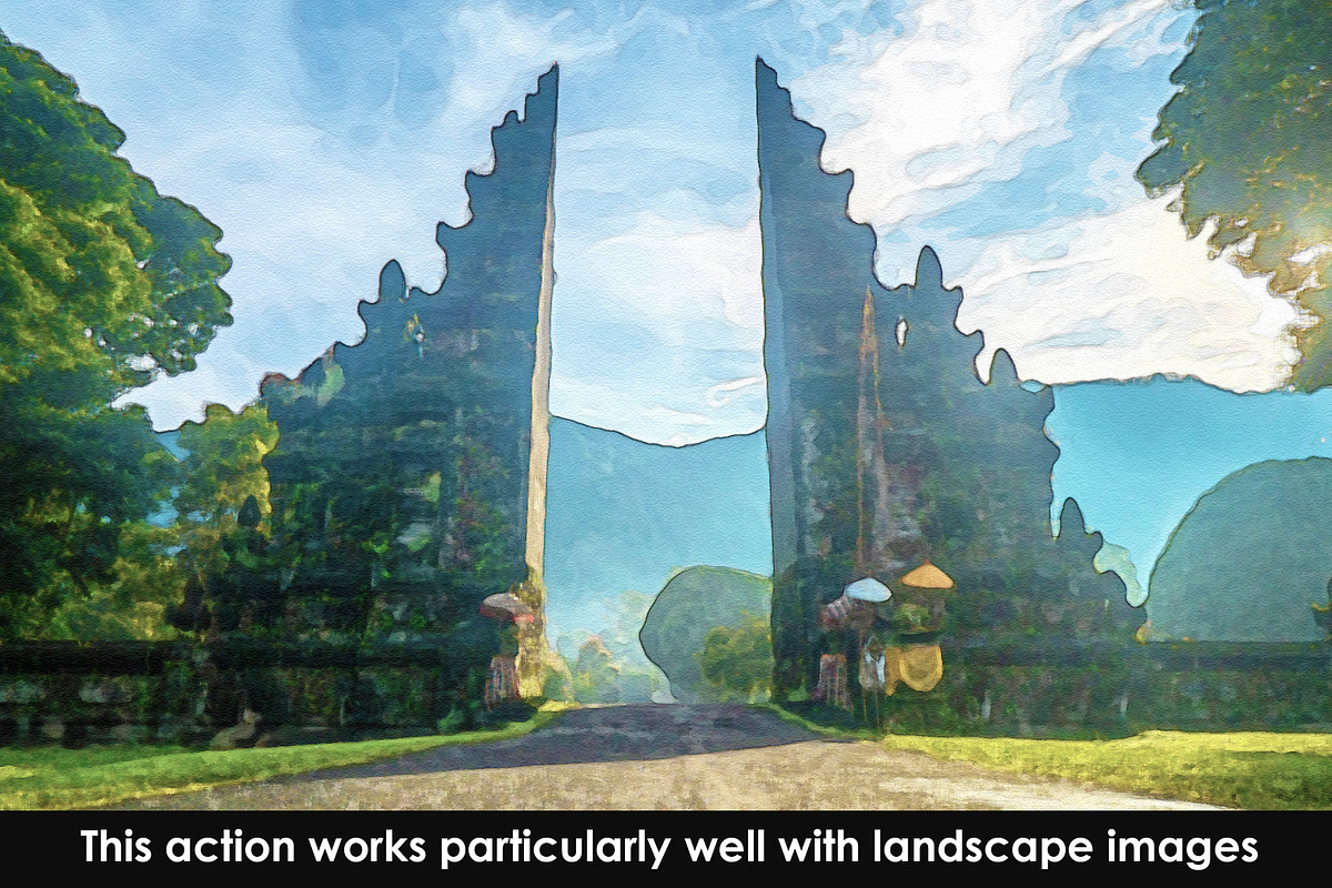 Watercolour Photoshop Action, an Action Add-On by Dene Studios (Photo 3 of 14)