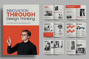 Corporate Research Report Layout, a Brochure Template by ContestDesign