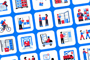Logistics and Delivery Icon Set, an Emoji Icon by Creative Stall (Thumbnail 5 of 8)