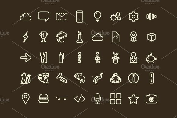 Bizzare Icon Set 103 Vector Icons